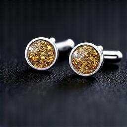 精巧なデザインのカフスボタン